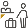 First Class check-in
