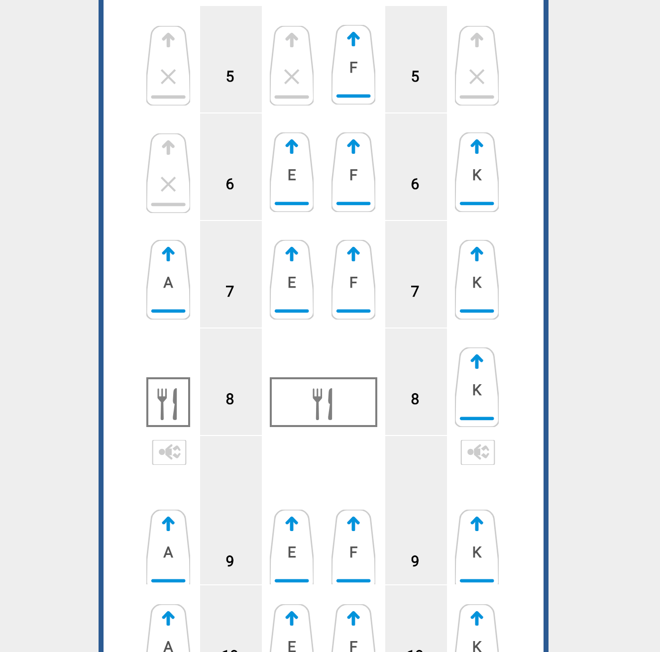 British Airways 777 Club Suite seat map