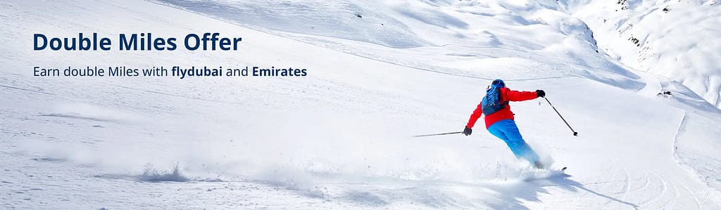 Earn double skywards miles on Emirates and flydubai