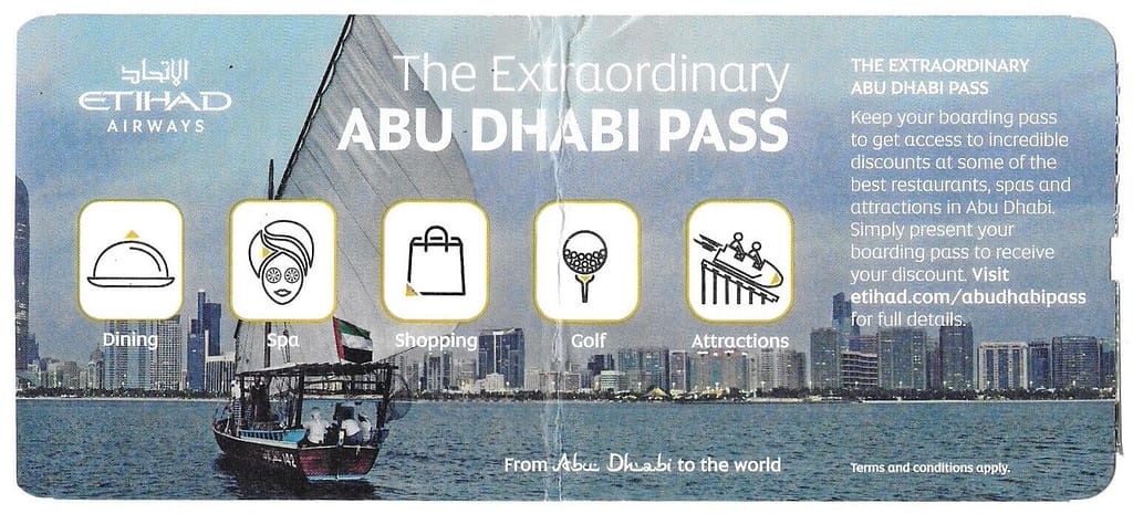 Abu Dhabi Pass Boarding Pass