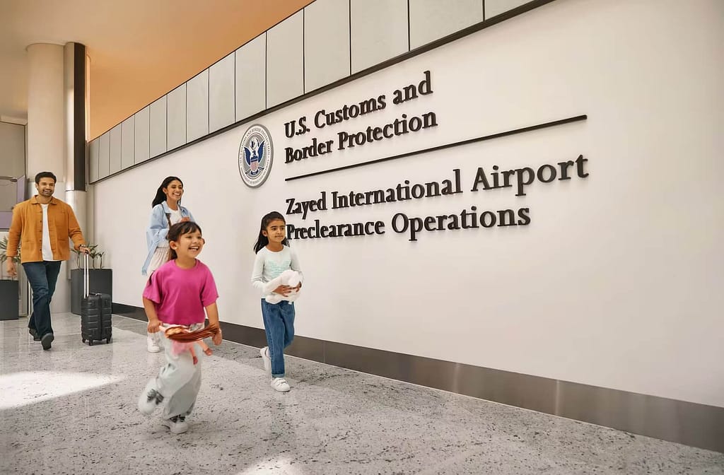 U.S. Customs and Border Protection Preclearance Faciliity Zayed Internatinoal Airport Abu Dhabi