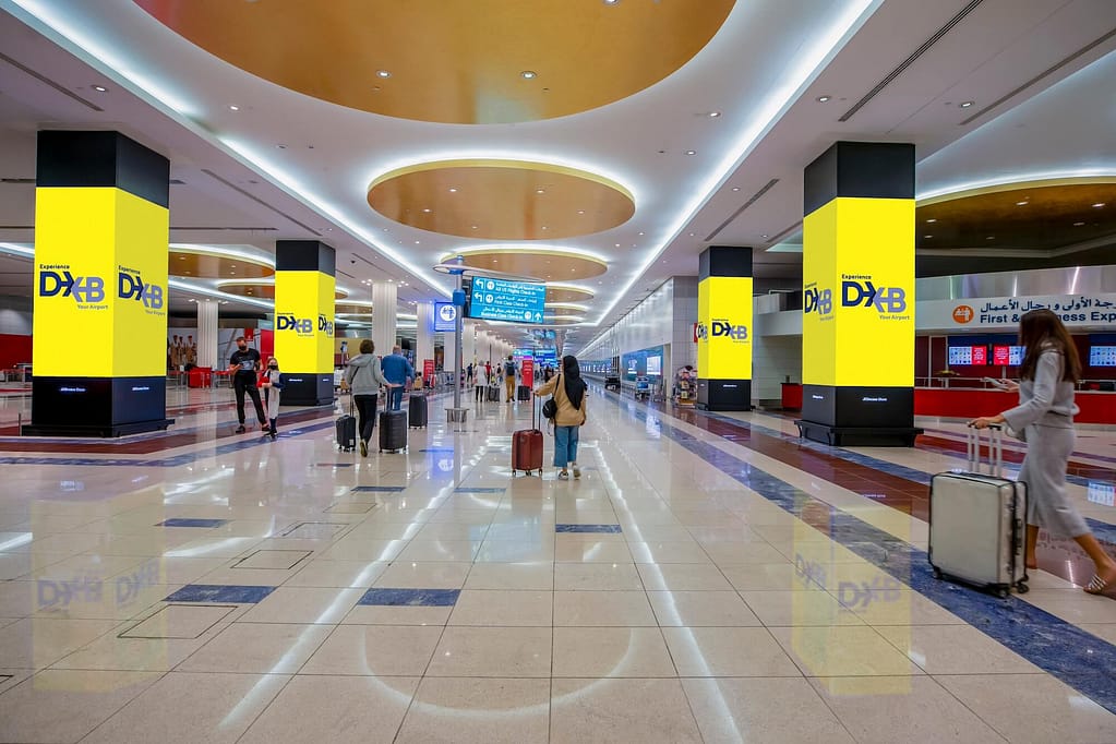 Emirates First and Business Class check-in Zone in Terminal 3