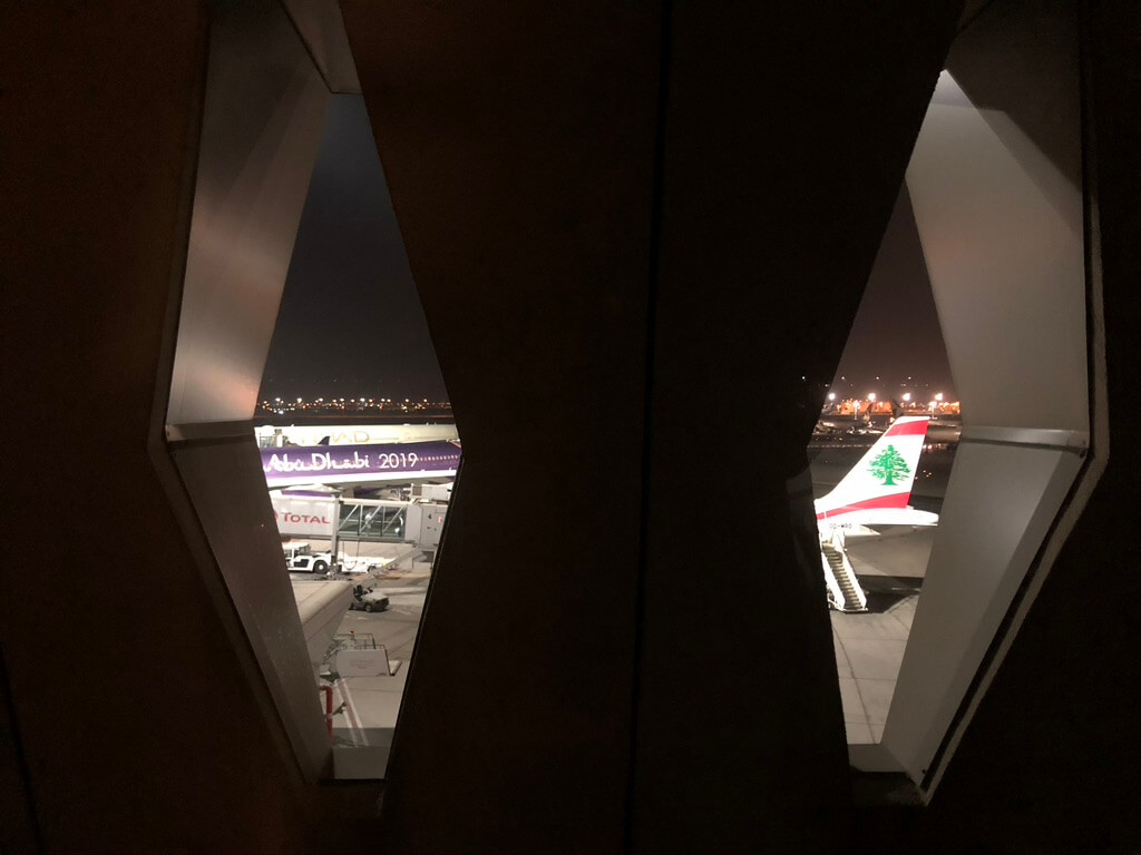 Aerotel Abu Dhabi view of tarmac