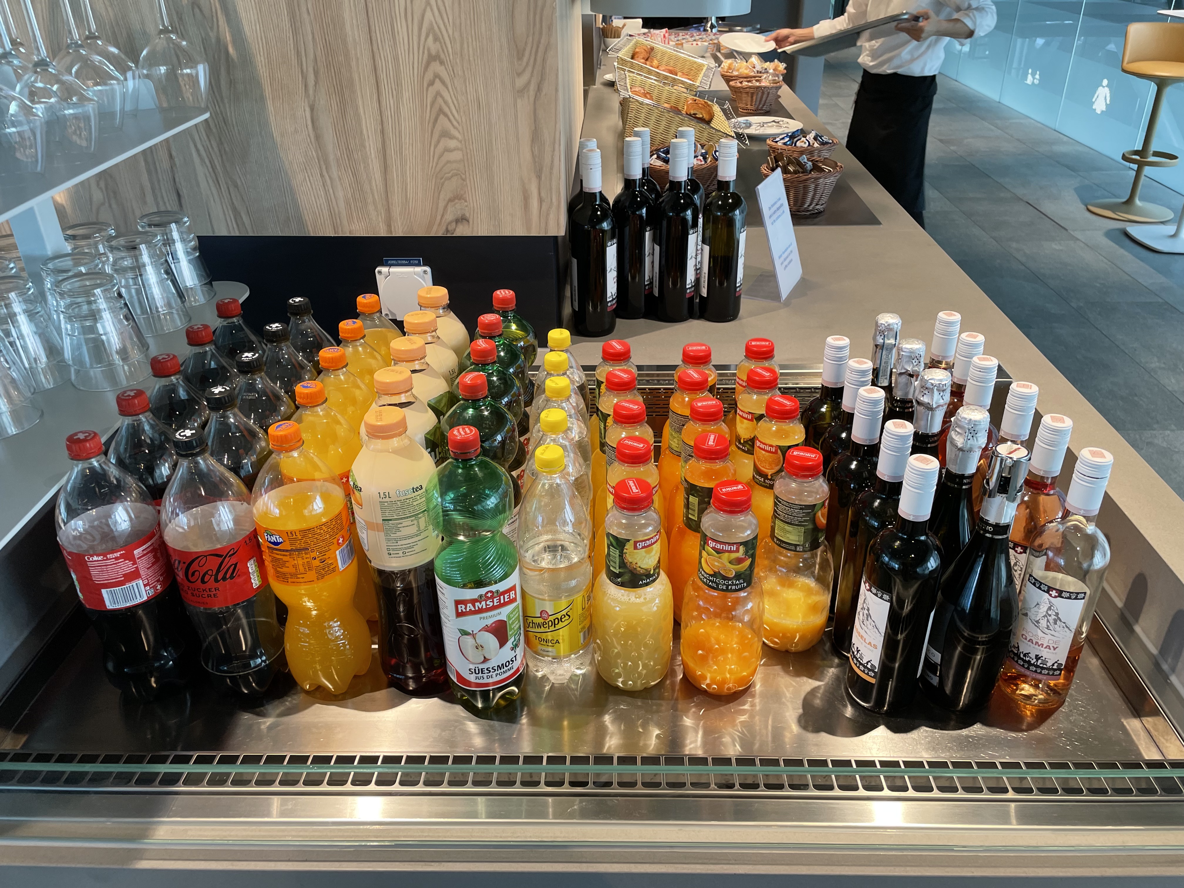 Chilled Beverages at the Crystal Lounge