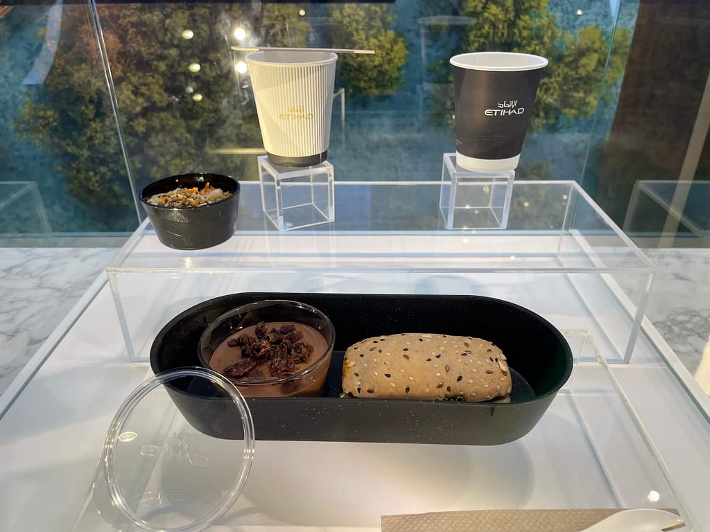 Etihad closed loop economy dining snack