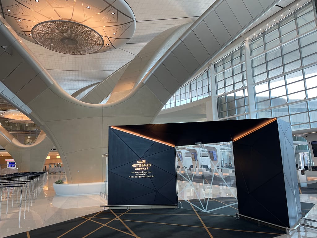 Abu Dhabi Terminal A Etihad First and Business Check-in Zone