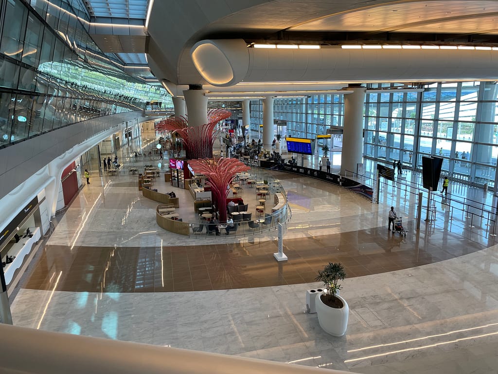 Abu Dhabi Terminal A arrivals hall