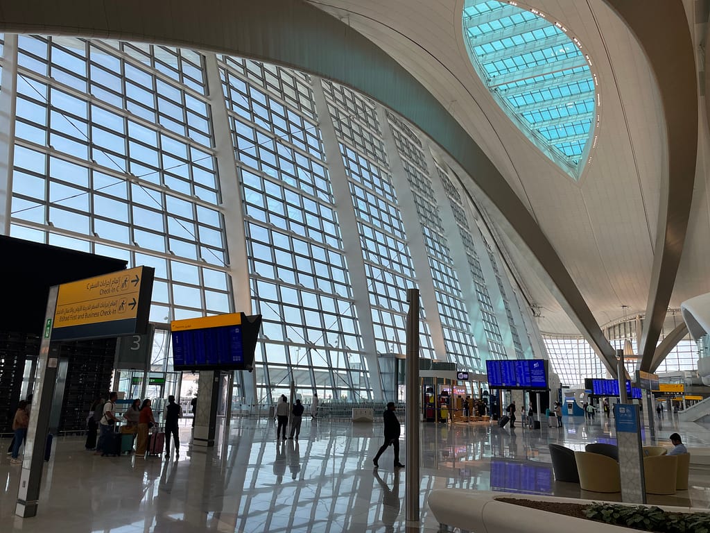 Abu Dhabi Terminal A departures hall