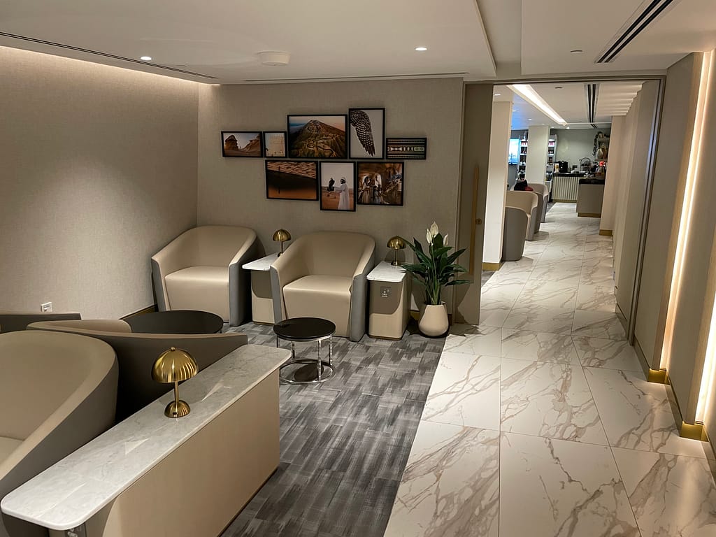 First Class room in Pearl Lounge Abu Dhabi