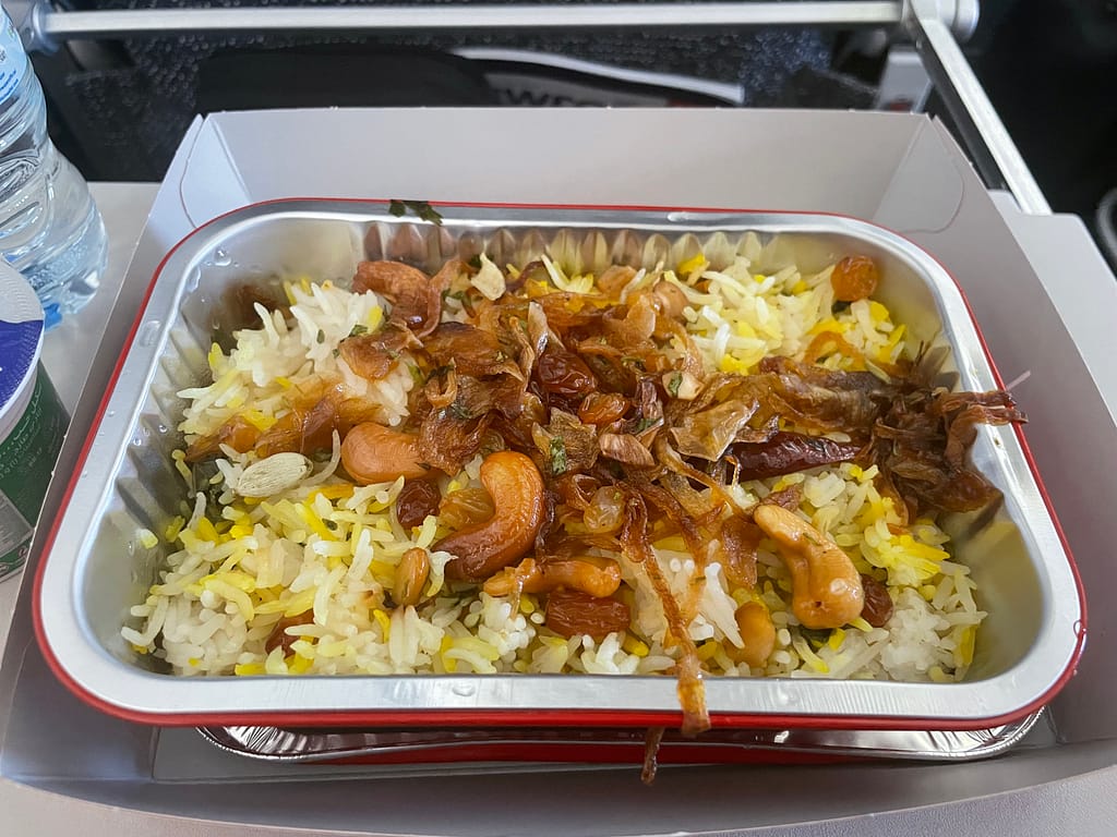 Air Arabia Vegetable Biryani