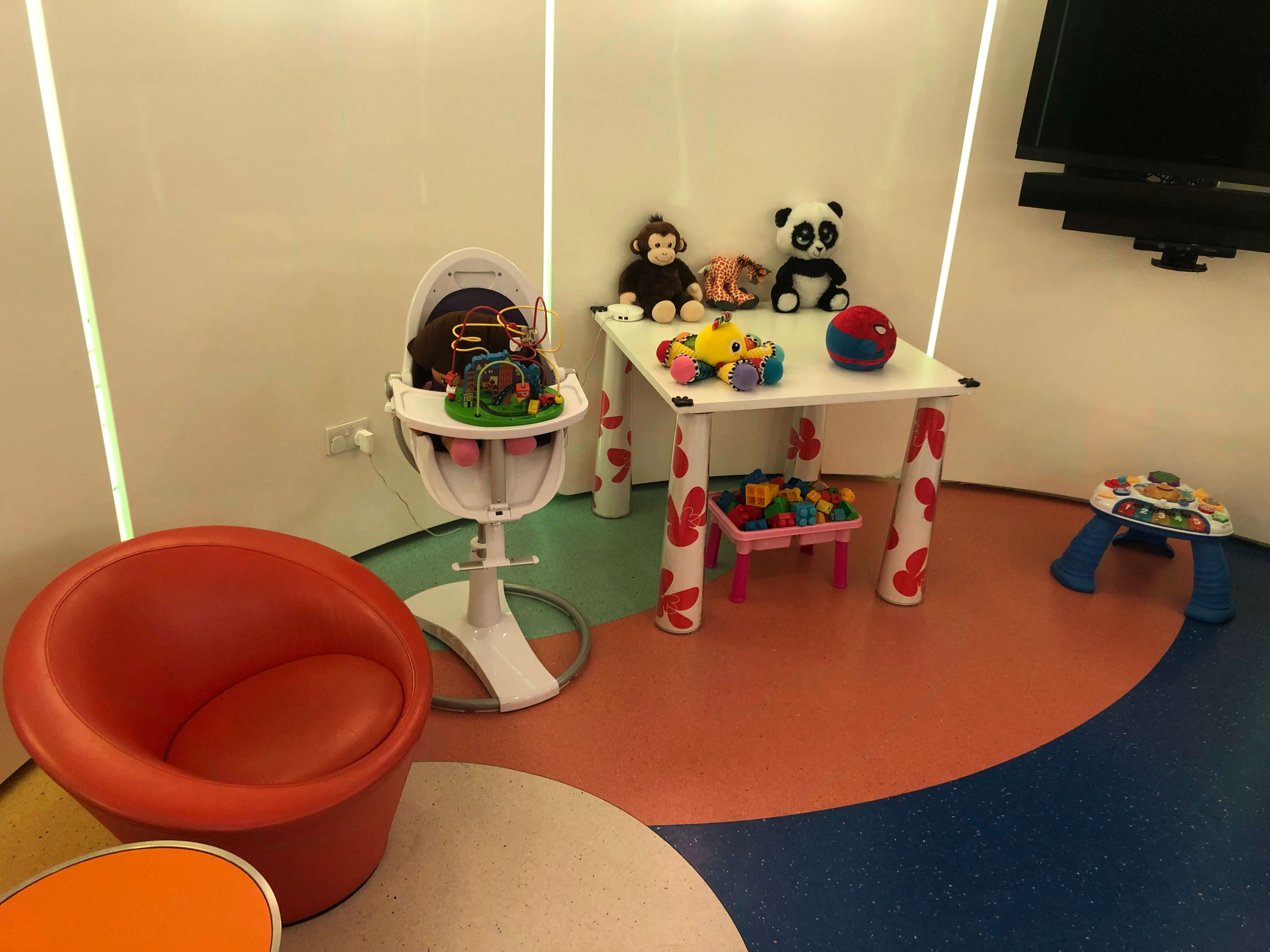 Children's playroom at The House lounge London Heahtrow Terminal 4