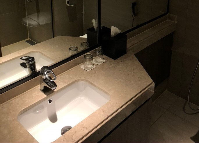 Bathroom sink Aerotel Abu Dhabi
