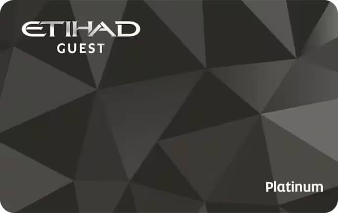 Etihad Guest Platinum Tier card