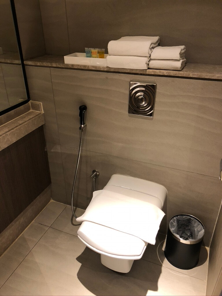 Toilet at Aerotel Abu Dhabi