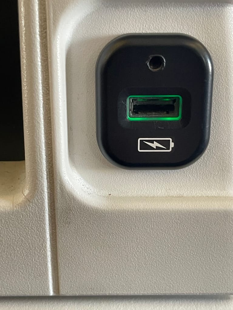 High powered USB at every seat