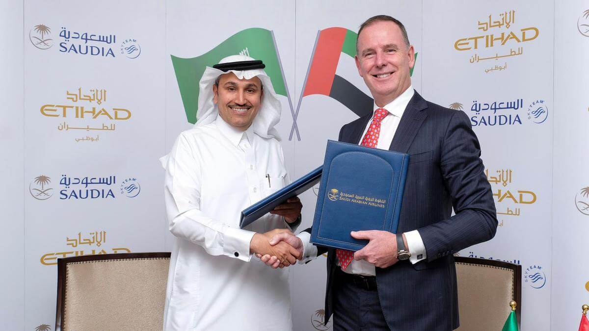 Etihad and Saudia sign codeshare partnership