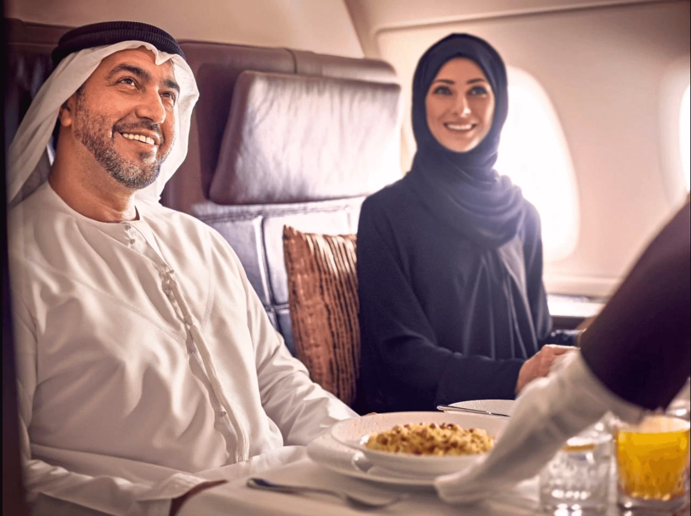 the residence emirati couple served food
