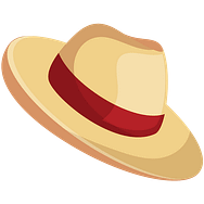 Panama Hat with transparent background